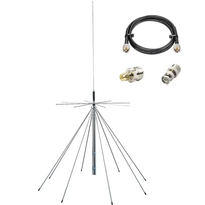 25–1300 MHz Discone / Scanner / GMRS Antenna with 10m Cable